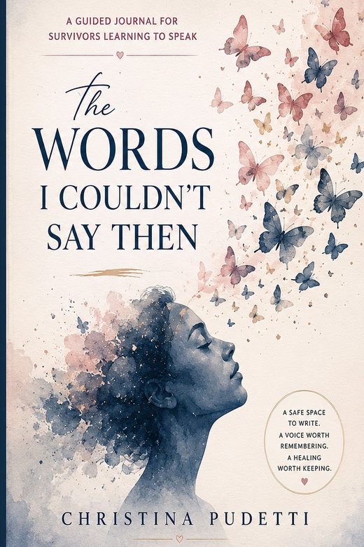 The Words I Couldn’t Say Then guided journal cover